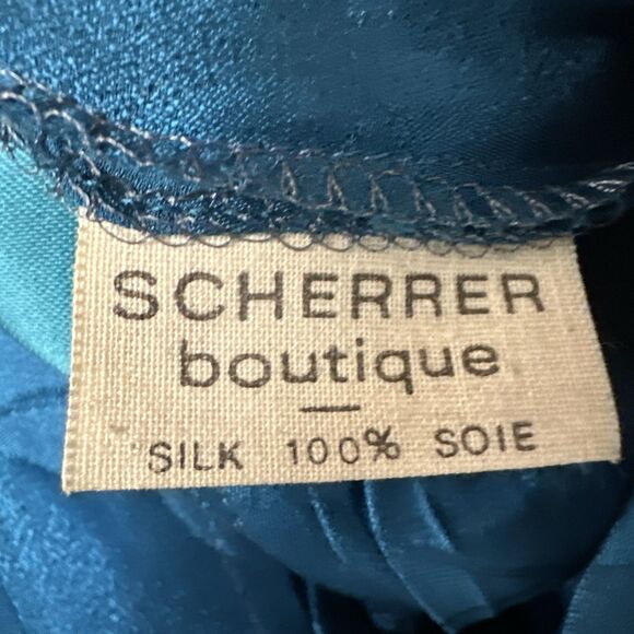 Jean-Louis Scherrer Boutique Paris 100% Silk Jacquard Dress FR 36 US 4 Vintage - Picture 3 of 12